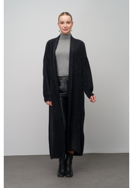 Uzun Salaş Triko Hırka SİYAH 8245 fiyatları