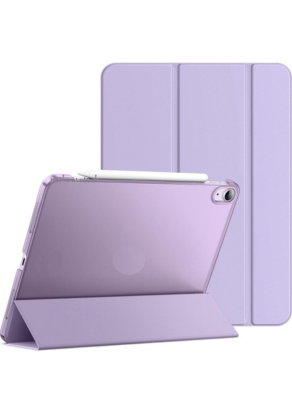 Huawei Matepad Se 11'' Inç 2024 Uyumlu Kılıf Akıllı Smart Uyku Modlu Standlı Arkası Renkli Şeffaf Kapaklı Tablet Kılıfı