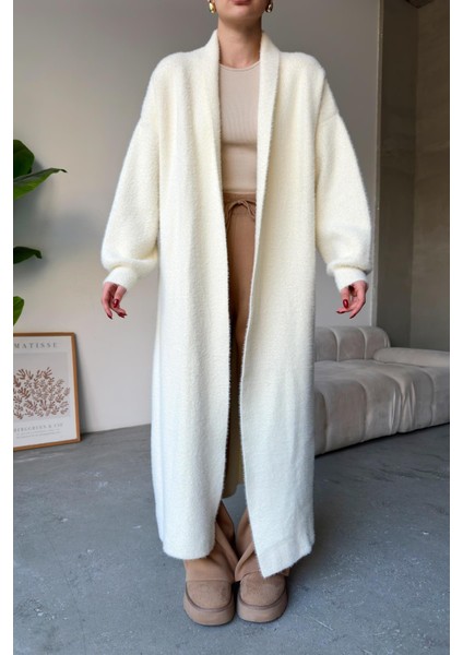 Uzun Salaş Triko Hırka EKRU 8245 fiyatları