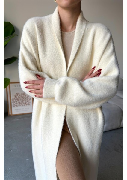 Uzun Salaş Triko Hırka EKRU 8245 indirimleri