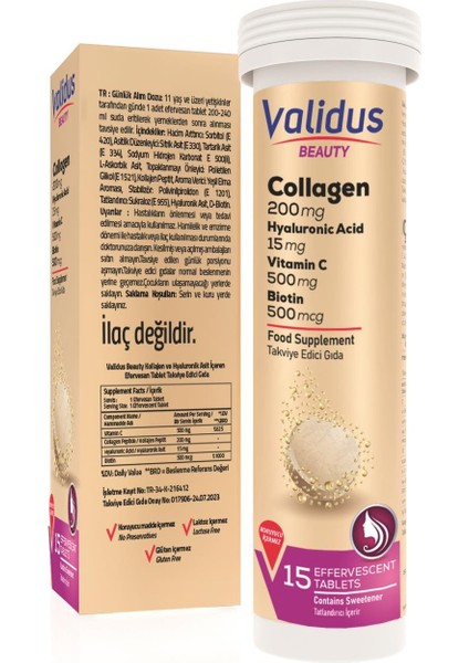 Collagen Beauty 15 Effervescent Tablets fiyatları