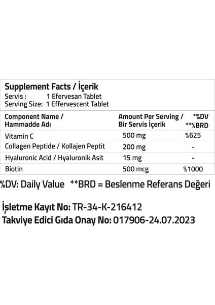 Collagen Beauty 15 Effervescent Tablets modelleri