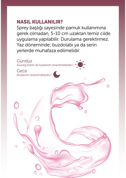Saf Gül Suyu Tonik Etkili 100 ml