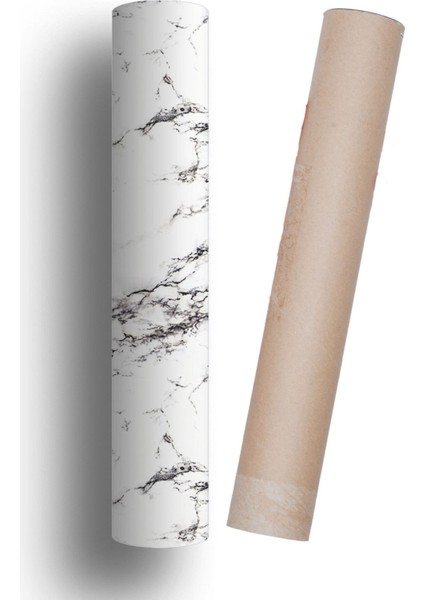 Masa Kaplama Folyosu Beyaz Siyah Laminasyonlu Mermer Desen modelleri
