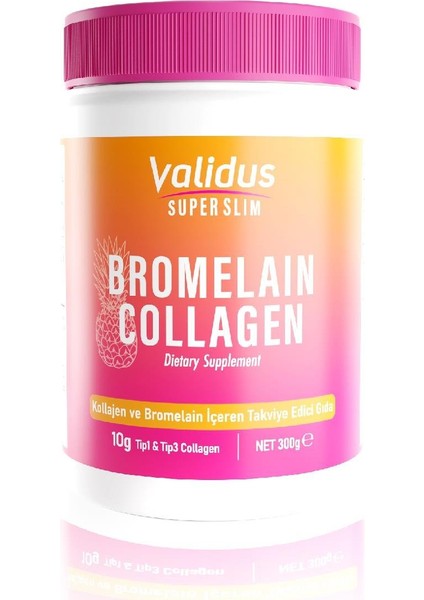 Collagen Peptides + Bromelain Powder 300 g