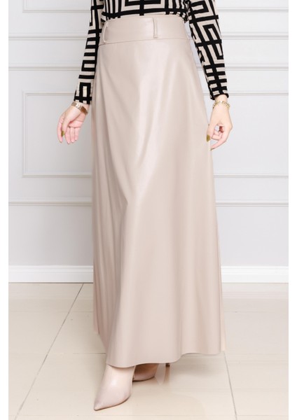 Ceketli Deri Takım-Bej fırsatları