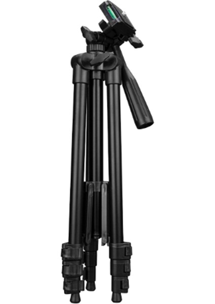 3120A 106 cm Siyah Tripod Profesyonel Fotoğraf Video Çekimi Tripod Kumandalı Telefon Tutucu