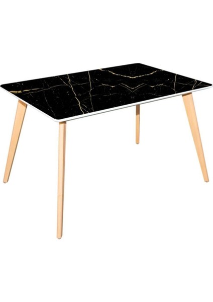 Masa Kaplama Folyosu Kendinden Yapışkanlı Laminasyonlu Siyah Mermer Desen 100 x 150 cm