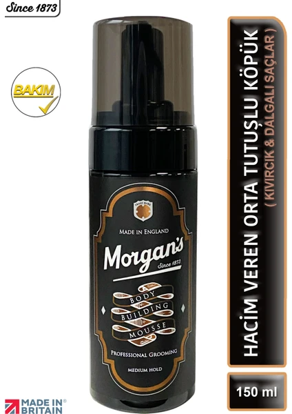 Morgan's Pomade Body Building Mousse - Doku Kazandıran Köpük 150 ml