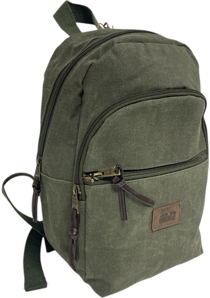 Vintage Su Geçirmez Kanvas Unisex Disayn Küçük Boy Gezi Kamp Okul Günlük Sırt Çantası 24X35CM
