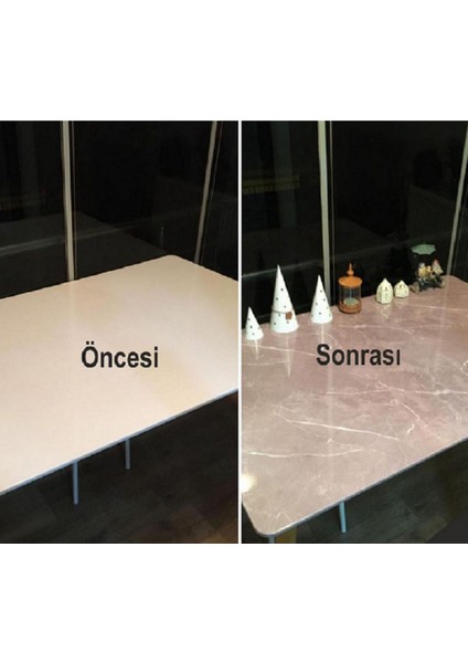 Masa Kaplama Kendinden Yapışkanlı Folyo Laminasyonlu Mermer Desen indirimleri