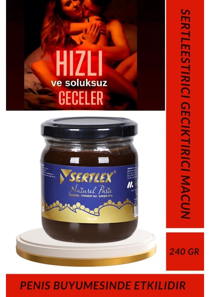 Sertlex Ginsengli Çakşır Otlu Tongkatali'li P€rformans Arttırıcı 240 gr