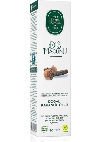 Doğal Diş Macunu 90 gr Karanfil