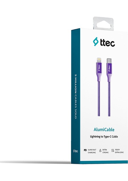 Alumicable Usb-C - Lightning Hızlı Şarj Kablosu 150CM 2d fiyatları