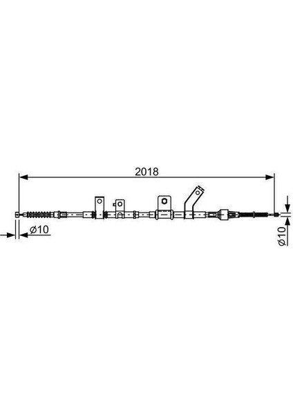 3302665 El Fren Teli Arka Sağ Mitsubishi L200 2.5 Dıd 4x2-4x4 2006- MN102417