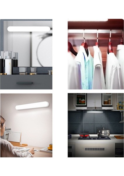 3 Renk Şarjlı Kolay Taşınabilir Mıknatıslı LED Işık Kablosuz Kademeli Aplik indirimleri