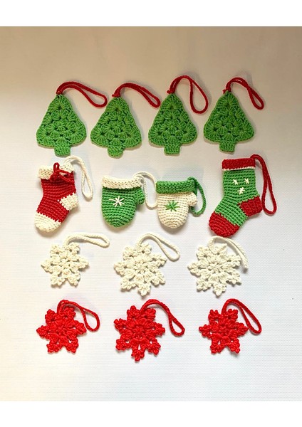 Amigurumi Örgü Yılbaşı Hediyelik Süs