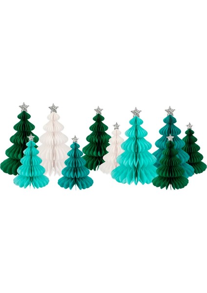 - Green Forest Honeycomb Decorations - Yeşil Orman Petekli Dekorlar - 10'lu