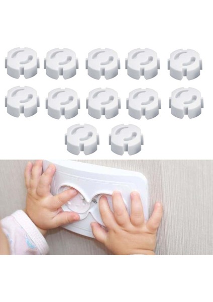 Bebek Priz Emniyeti Çocuk Koruyucu Priz Kapağı 12 Adet PD039