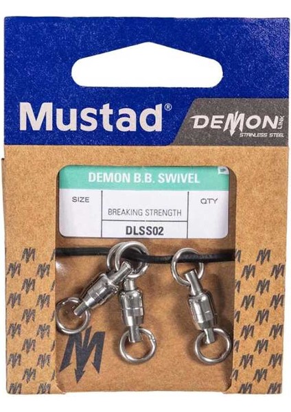 Demon Ball Bearing Swivel DLSS02 Bilyalı Fırdöndü Standart-No:2 - 4lü fiyatları