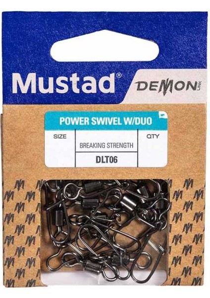 Demon Power Çift Kilitli Fırdöndülü Klips DLT06 Standart-No:2 - 10LU fırsatları