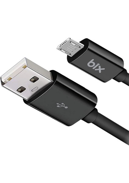 BX100MB 3A Usb-A To Mıcro USB Chargıng Cable,siyah