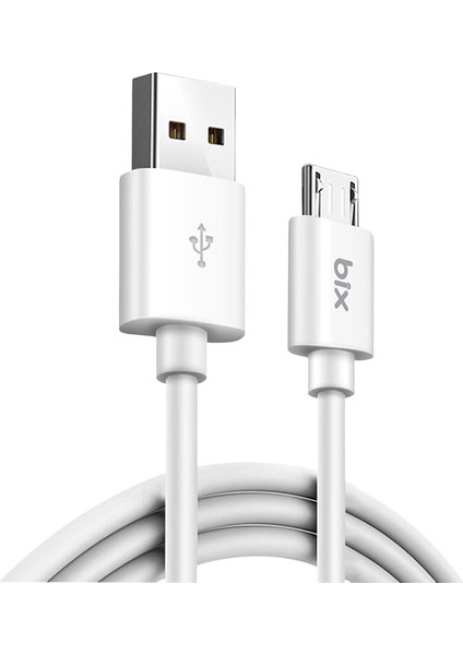 BX100MW 3A Usb-A To Mıcro USB Chargıng Cable,beyaz