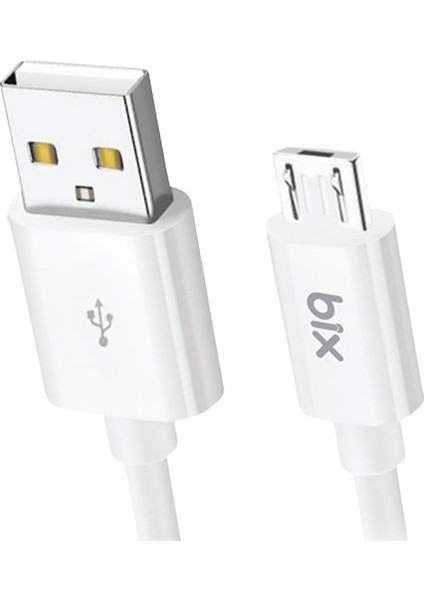 BX100MW 3A Usb-A To Mıcro USB Chargıng Cable,beyaz