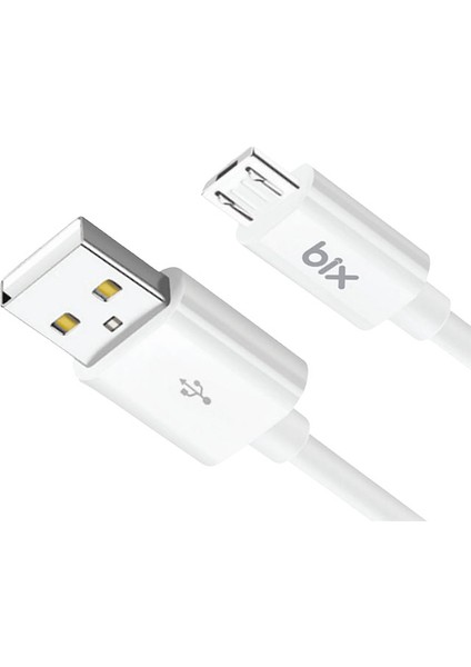 BX100MW 3A Usb-A To Mıcro USB Chargıng Cable,beyaz
