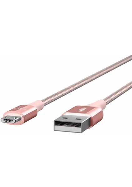 Premium Kevlar Micro USB 2.4A Kablo 1.2m,altın modelleri