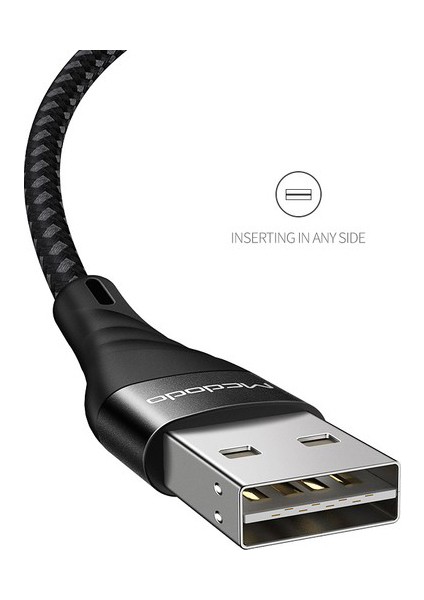 CA6350 Lightning 1.2m 2A Dataşarj Kablosusiyah