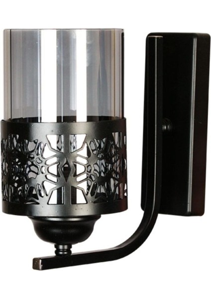 Miray Otantik Tarz Camlı Siyah Aplik