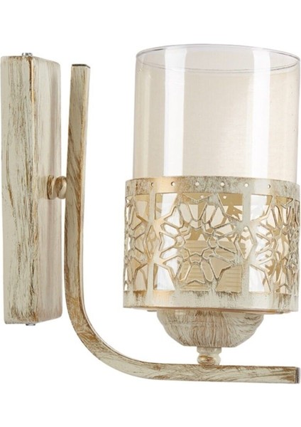 Miray Otantik Tarz Camlı Krem Aplik