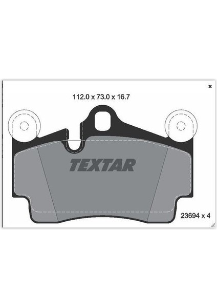 2369402 Fren Balatası Arka GDB1653-FDB1627 Volkswagen Touareg-Q7-Cayenne Bm 04- 7L0698451B