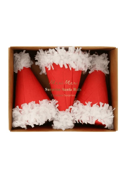 - Surprise Santa Hats - Süprizli Noel Baba Şapkalar (3'lü)
