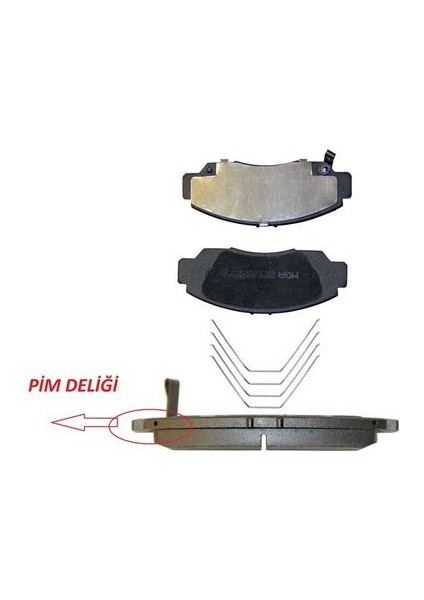 55606 Ön Fren Balatası Honda Civic 1.4-1.6-1.8 Hb-Sedan Fd6 2006-CIVIC Fb7 2012-HONDA Frv 2006-PIM Delikli 45022TR0E51