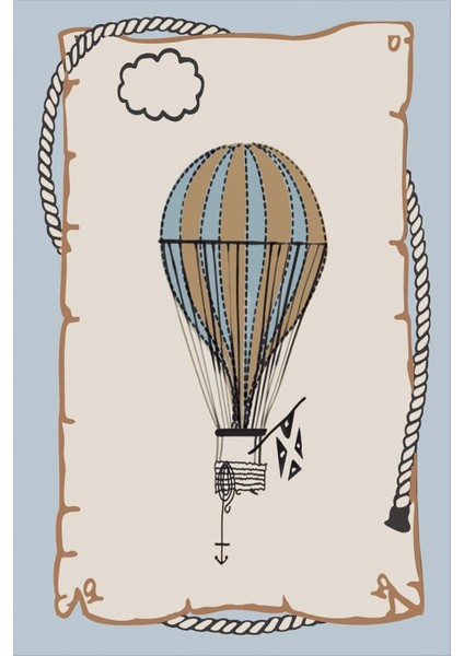 Kaymaz Tabanlı Yıkanabilir Balon Desenli Çocuk Halısı Dot Taban Halı fiyatları