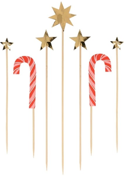 - Christmas Honeycomb Cake Topper Set - Petekli Yeni Yıl Pasta Süsü Seti - 10 Parça fırsatları