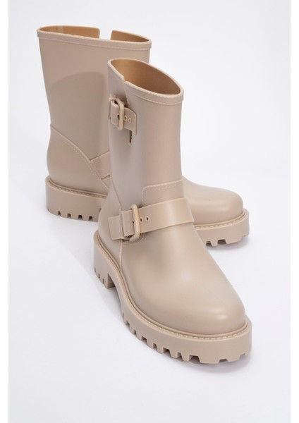 Zone Bej Kadın Yağmur Botu