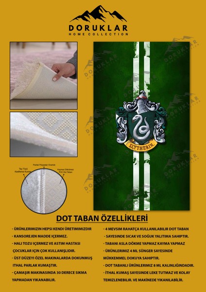Kaymaz Taban Makinada Yıkanabilir Dijital Baskı Harry Potter Desenli Çocuk Halısı fiyatları