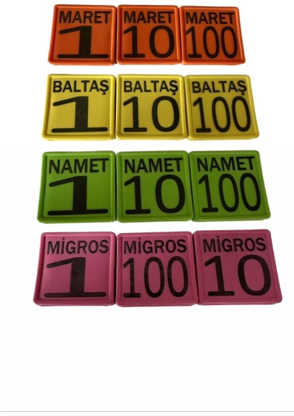 275 Adet Boyunluk Numaratör Büyükbaş ve Küçükbaş