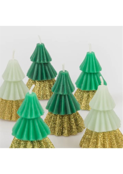 - Green Mini Tree Candles - Yeşil Mini Ağaç Mumlar (6'lı) modelleri