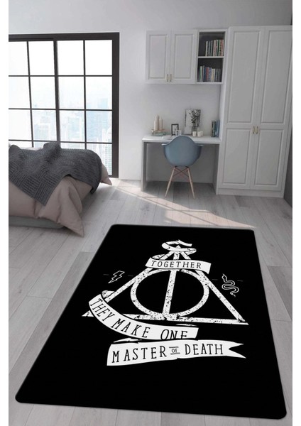 Kaymaz Taban Makinada Yıkanabilir Harry Potter Desenli Çocuk Halısı