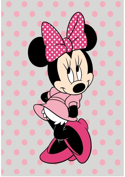 Kaymaz Tabanlı Yıkanabilir Mickey Mouse Desenli Çocuk Halısı Dot Taban Halı modelleri