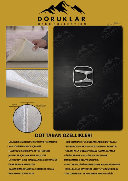 Kaymaz Taban Makinada Yıkanabilir Dijital Baskı Honda Desenli Genç Odası Halısı Dot Taban Halı fiyatları