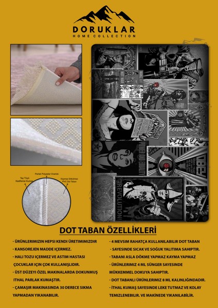 Kaymaz Taban Makinada Yıkanabilir Dijital Baskı Modern Desenli Genç Odası Halısı fiyatları