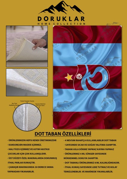 Kaymaz Taban Makinada Yıkanabilir Dijital Baskı Modern Desenli Genç Odası ve Çocuk Odası Halısı Dot Taban Halı fiyatları