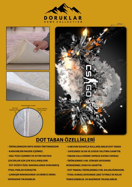 Kaymaz Taban Makinada Yıkanabilir Dijital Baskı Cs Go Desenli Genç Odası Halısı fiyatları