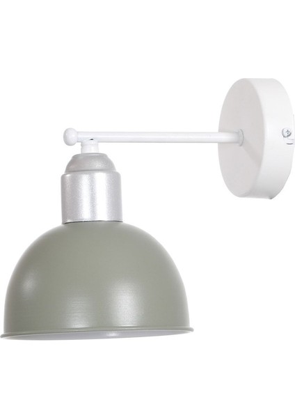 Şirin Beyaz Modern Tasarım Salon - Mutfak - Yatak Odası Yeşil Gri Renk Duvar Aplik