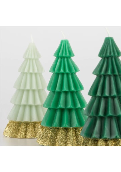- Green Tree Candles - Yeşil Ağaç Mumlar (3'lü) modelleri